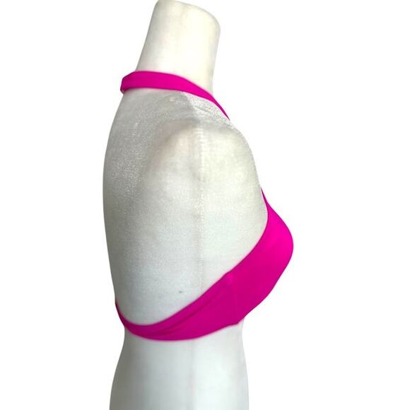 Victoria's Secret Swim Halter Tankini Bikini Built In Bra Pink Size Medium Beach - Picture 2 of 10